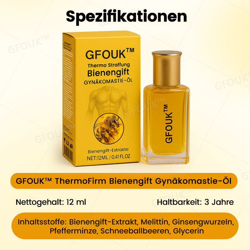 🐝GFOUK™ ThermoFirm Bienengift Öl zur Behandlung von Gynäkomastie